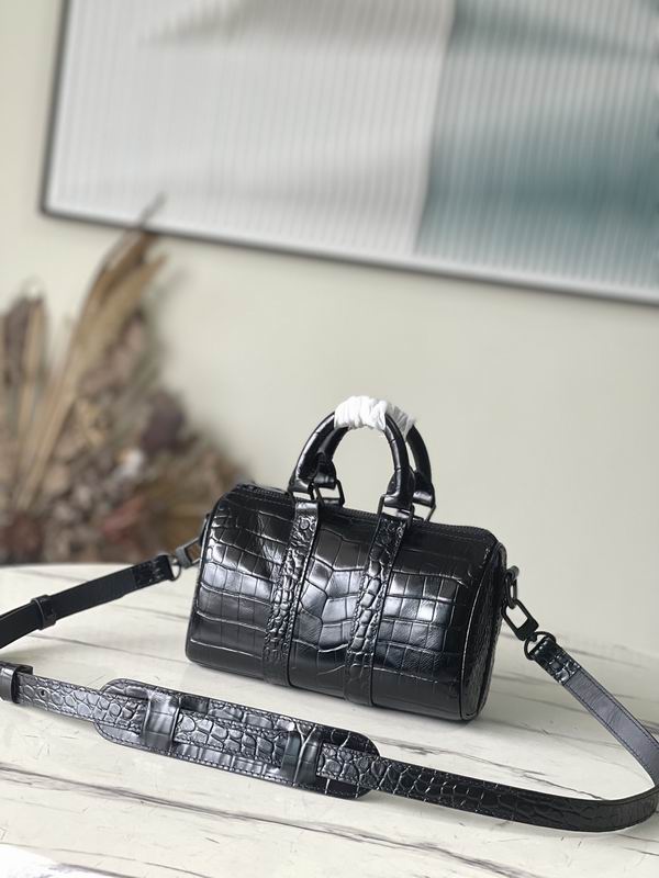 Keepall M80641黑色鳄鱼纹25x15x11cm gf