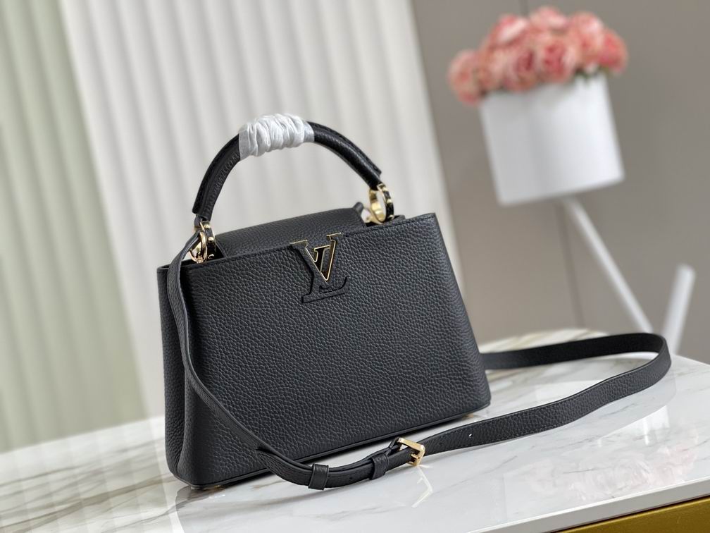 Capucines M42259 M48865黑色金扣27x18x9cm gf