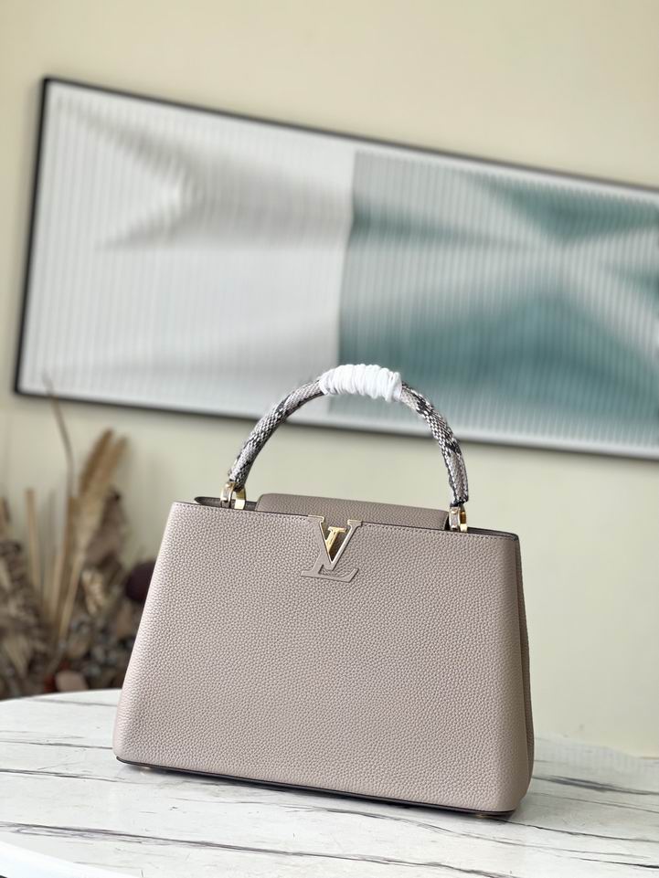 Capucines N92802淡咖色蛇36x23x14cm gf