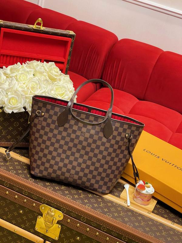 Neverfull N41358棕色棋盘格32x29x17cm gf