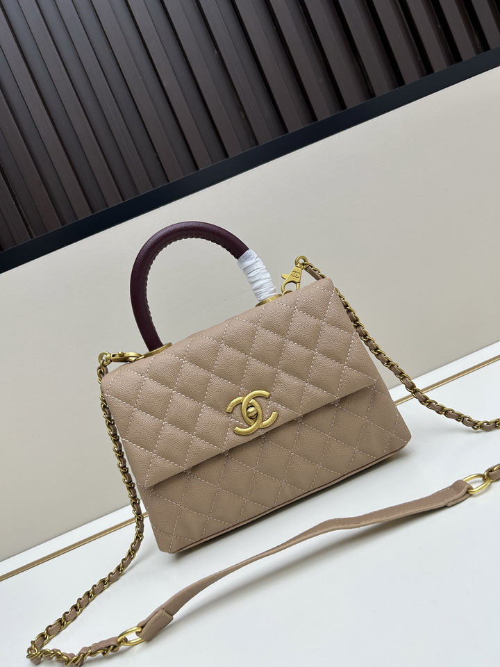Chanel handle 2402 22x15x8cm jj2